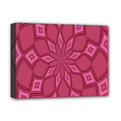 Fusia Abstract Background Element Diamonds Deluxe Canvas 16  X 12   by Nexatart