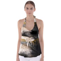 Tree Art Artistic Abstract Background Babydoll Tankini Top by Nexatart