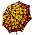 Yellow Seamless Abstract Brick Background Hook Handle Umbrellas (Large) View2