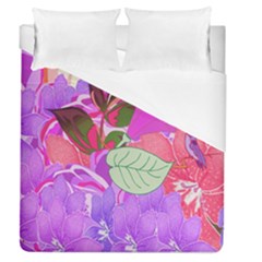 Abstract Design With Hummingbirds Duvet Cover (queen Size) by Nexatart