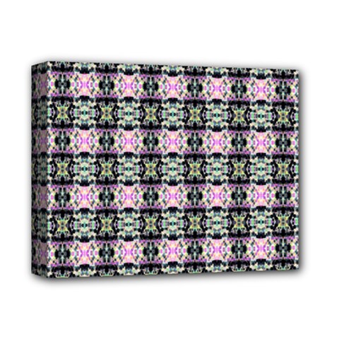 Colorful Pixelation Repeat Pattern Deluxe Canvas 14  X 11 