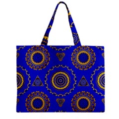 Abstract Mandala Seamless Pattern Zipper Mini Tote Bag by Nexatart