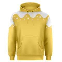 Beer Foam Yellow White Men s Pullover Hoodie by Mariart