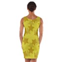 Yellow Star Wrap Front Bodycon Dress View2