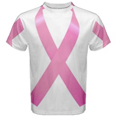 Breast Cancer Ribbon Pink Men s Cotton Tee