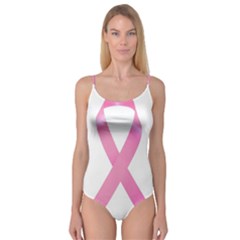 Breast Cancer Ribbon Pink Camisole Leotard  by Mariart