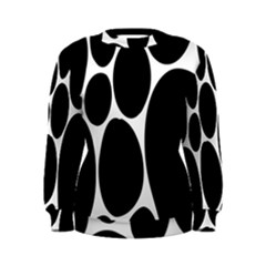 Dalmatian Black Spot Stone Women s Sweatshirt