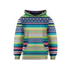 Aztec Triangle Chevron Wave Plaid Circle Color Rainbow Kids  Pullover Hoodie by Mariart