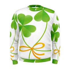 Flower Floralleaf Green Reboon Men s Sweatshirt by Mariart