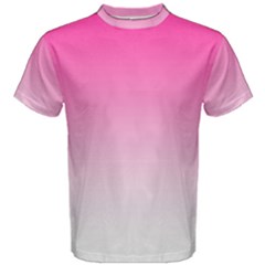 Gradients Pink White Men s Cotton Tee