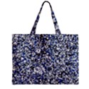 Electric Blue Blend Stone Glass Zipper Mini Tote Bag View2