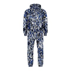 Electric Blue Blend Stone Glass Hooded Jumpsuit (kids) by Mariart