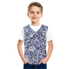 Electric Blue Blend Stone Glass Kids  Sportswear