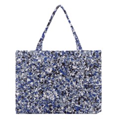 Electric Blue Blend Stone Glass Medium Tote Bag