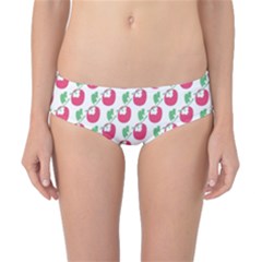 Fruit Pink Green Mangosteen Classic Bikini Bottoms by Mariart