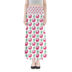 Fruit Pink Green Mangosteen Maxi Skirts by Mariart