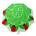 Insect Flower Floral Animals Green Red Line Folding Umbrellas View1