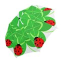 Insect Flower Floral Animals Green Red Line Folding Umbrellas View2