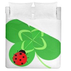 Insect Flower Floral Animals Green Red Line Duvet Cover (queen Size)