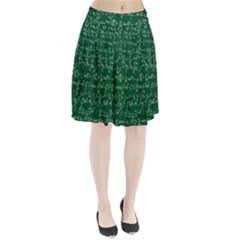 Formula Number Green Board Pleated Skirt by Mariart