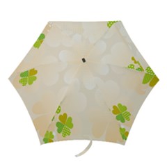 Leaf Polka Dot Green Flower Star Mini Folding Umbrellas by Mariart