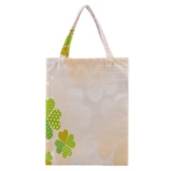Leaf Polka Dot Green Flower Star Classic Tote Bag