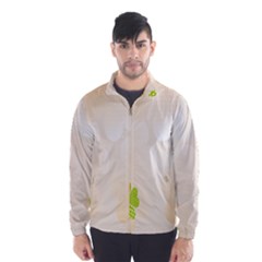 Leaf Polka Dot Green Flower Star Wind Breaker (men) by Mariart