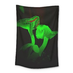 Neon Green Resolution Mushroom Small Tapestry by Mariart