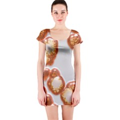 Abstract Texture A Completely Seamless Tile Able Background Design Short Sleeve Bodycon Dress