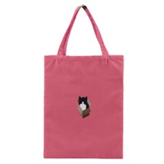 Minimalism Cat Pink Animals Classic Tote Bag