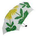 Sunflower Floral Flower Yellow Green Mini Folding Umbrellas View2