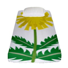 Sunflower Floral Flower Yellow Green Fitted Sheet (single Size) by Mariart