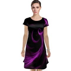 Purple Flower Floral Cap Sleeve Nightdress by Mariart