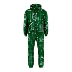 Scientific Formulas Board Green Hooded Jumpsuit (kids)