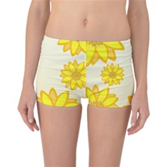 Sunflowers Flower Floral Yellow Reversible Bikini Bottoms by Mariart