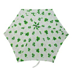 Leaf Green White Mini Folding Umbrellas by Mariart