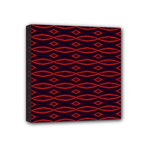 Repeated Tapestry Pattern Abstract Repetition Mini Canvas 4  X 4  by Nexatart