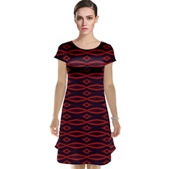 Repeated Tapestry Pattern Abstract Repetition Cap Sleeve Nightdress