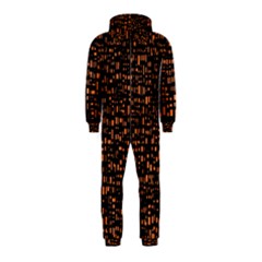 Brown Box Background Pattern Hooded Jumpsuit (kids) by Nexatart