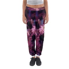 Grunge Purple Abstract Texture Women s Jogger Sweatpants by Nexatart