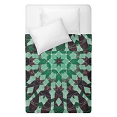 Abstract Green Patterned Wallpaper Background Duvet Cover Double Side (single Size) by Nexatart
