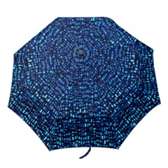 Blue Box Background Pattern Folding Umbrellas by Nexatart