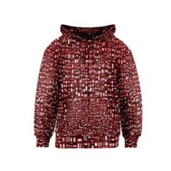 Red Box Background Pattern Kids  Zipper Hoodie by Nexatart