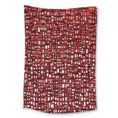 Red Box Background Pattern Large Tapestry by Nexatart