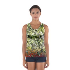 Chaos Background Other Abstract And Chaotic Patterns Women s Sport Tank Top 