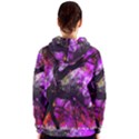 Pink Abstract Tree Women s Zipper Hoodie View2