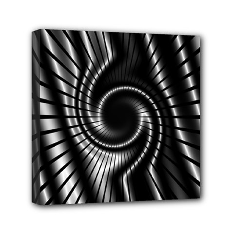 Abstract Background Resembling To Metal Grid Mini Canvas 6  X 6  by Nexatart