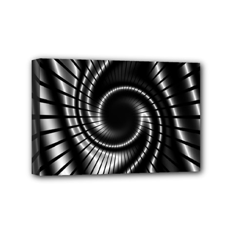 Abstract Background Resembling To Metal Grid Mini Canvas 6  X 4  by Nexatart