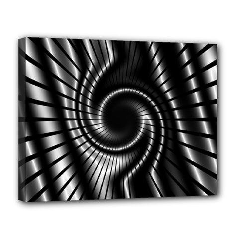 Abstract Background Resembling To Metal Grid Canvas 14  X 11  by Nexatart