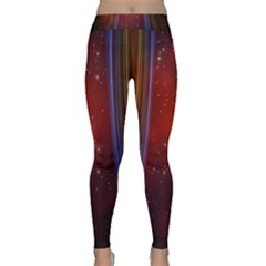 Bright Background With Stars And Air Curtains Classic Yoga Leggings by Nexatart